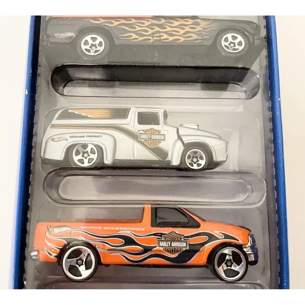 NEW HARLEY DAVIDSON 5 Pack Gift Set Die Cast Car 1:64 Hot Wheels #50030